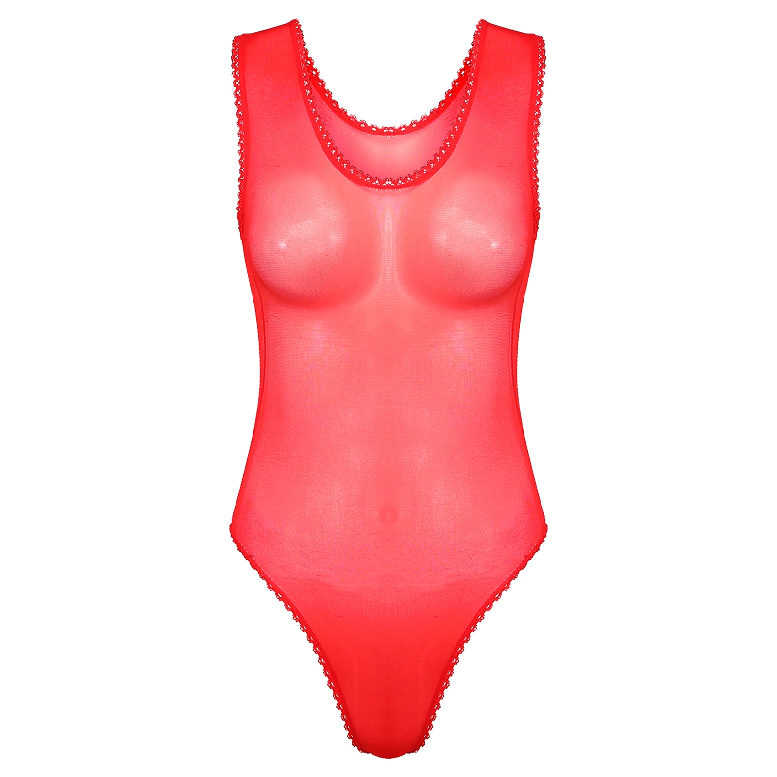 One Piece Sexy See-through Transparent Swimwear - Image 10